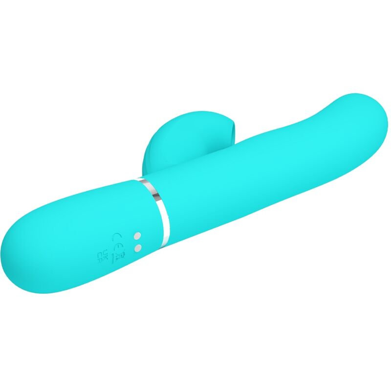 PRETTY LOVE - PERLITA MULTIFUNCTION 3 IN 1 G-SPOT VIBRATOR AQUA GREEN - 4