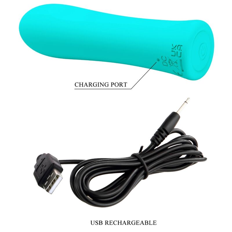 PRETTY LOVE - ALFREDA SUPER POWER VIBRATOR AQUA GREEN - 3