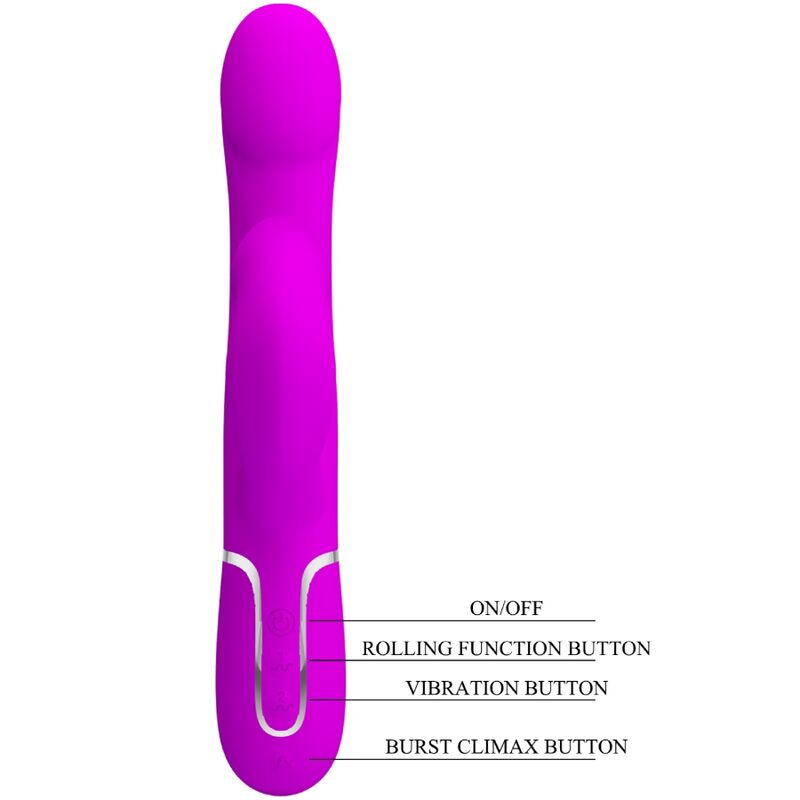 PRETTY LOVE - RABBIT VIBRATOR PEARLS VIOLET - 8