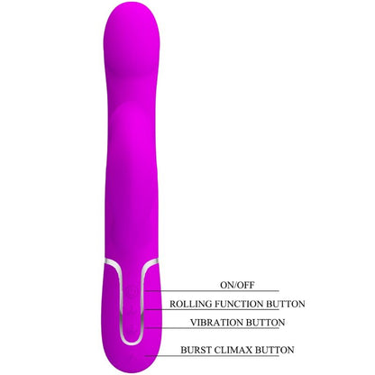 PRETTY LOVE - RABBIT VIBRATOR PEARLS VIOLET - 8