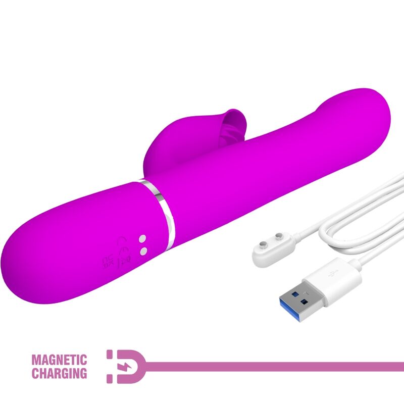 PRETTY LOVE - RABBIT VIBRATOR PEARLS VIOLET - 9