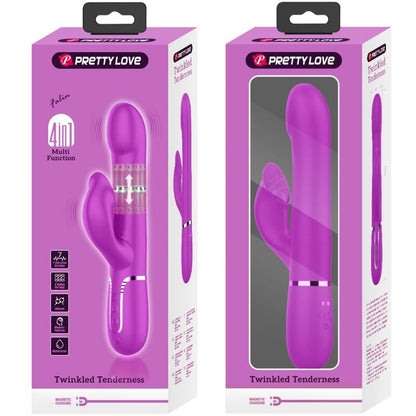 PRETTY LOVE - RABBIT VIBRATOR PEARLS VIOLET - 10