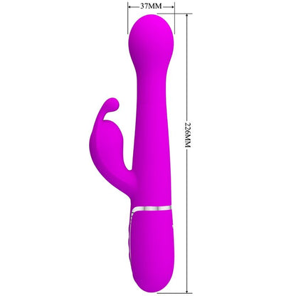 PRETTY LOVE - DEJON RABBIT VIBRATOR 3 IN 1 MULTIFUNCTION VIOLET - 9