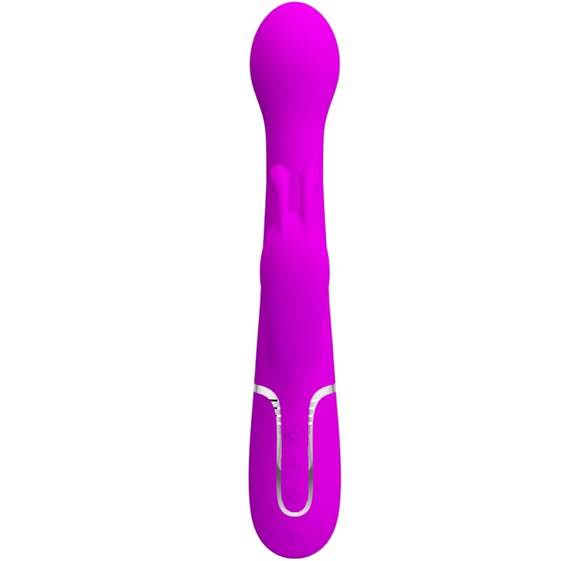 PRETTY LOVE - DEJON RABBIT 3 IN 1 PURPLE MULTIFUNCTIONAL VIBRATOR