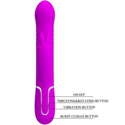 PRETTY LOVE - COALE RABBIT VIBRATOR PEARLS VIOLET - 8