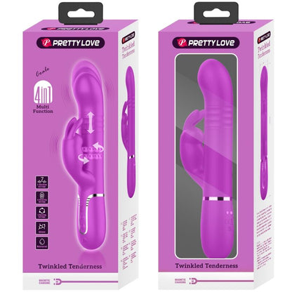 PRETTY LOVE - COALE RABBIT VIBRATOR PEARLS VIOLET - 10