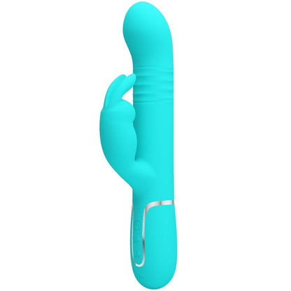 PRETTY LOVE - COALE RABBIT VIBRATOR PEARLS AQUA GREEN - 1