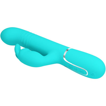 PRETTY LOVE - COALE RABBIT VIBRATOR PEARLS AQUA GREEN - 6