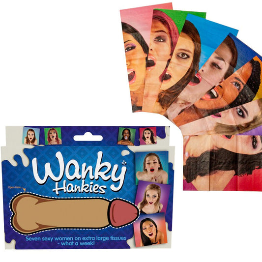 SPENCER & FLEETWOOD - WANKY HANKIES 7 EXTRA LARGE WOMEN'S HANDKERCHIEFS - 1