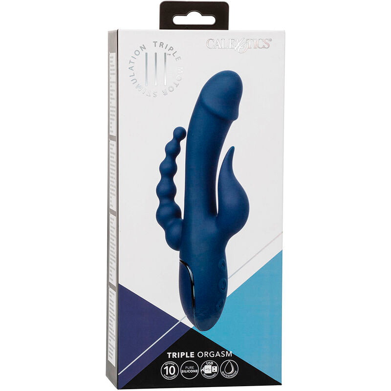 CALEXOTICS - VIBRATOR TRIPLE ORGASM BLUE - 8