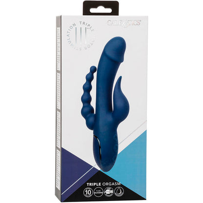 CALEXOTICS - VIBRATOR TRIPLE ORGASM BLUE - 8