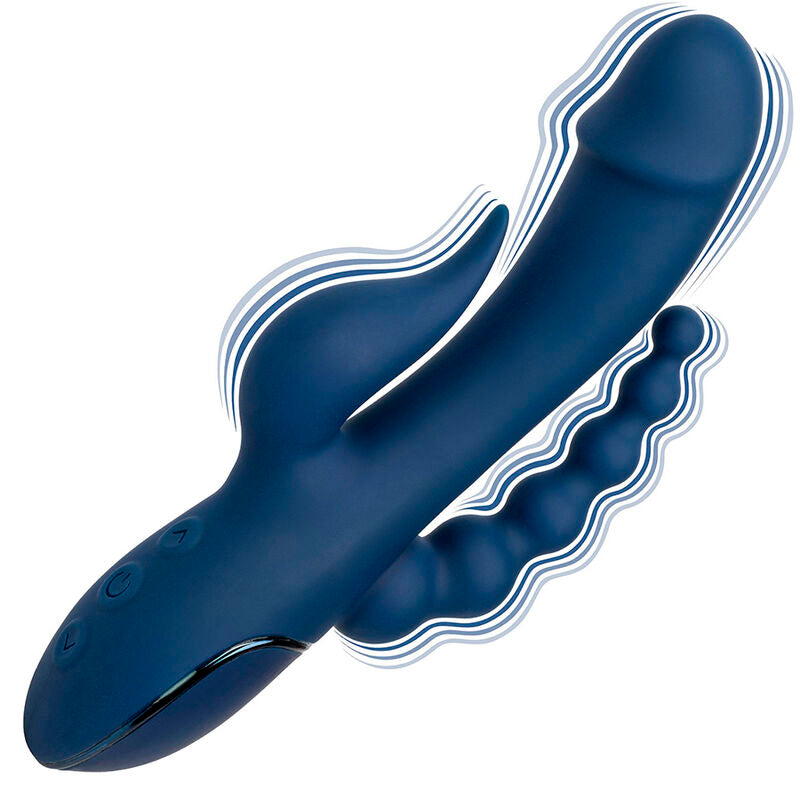 CALEXOTICS - VIBRATOR TRIPLE ORGASM BLUE - 3