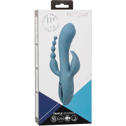 CALEXOTICS - VIBRATOR TRIPLE ECSTASY GREY - 1