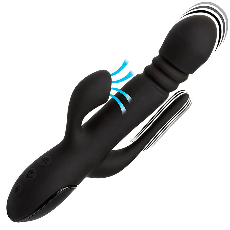 CALEXOTICS - BLACK TRIPLE EUPHORIA VIBRATOR