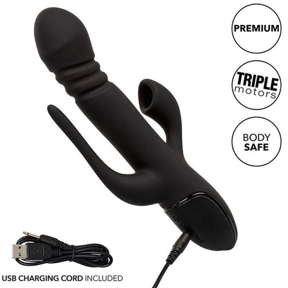 CALEXOTICS - BLACK TRIPLE EUPHORIA VIBRATOR