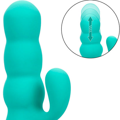 CALEXOTICS - DEL MAR DIVA VIBRATOR RABBIR AQUA GREEN BY CALIFORNIA DREAMING - 8
