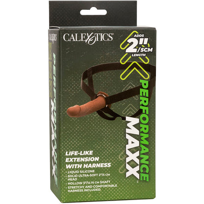 CALEXOTICS - PERFORMANCE MAXX LIFE-LIKE EXTENSION WITH HARNESS BROWN SKIN - 13