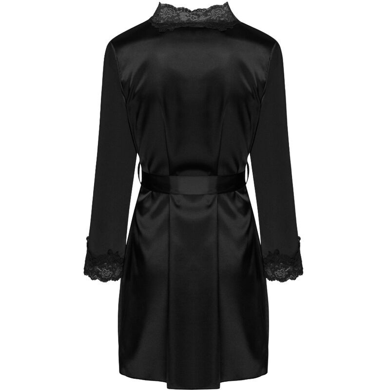 LIVCO CORSETTI FASHION - JACQUELINE LC 90249 VESTAGLIA + CAMICIA + PANTY NERO S/M