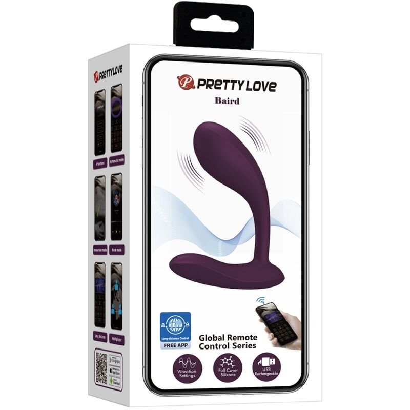 PRETTY LOVE - BAIRD G-SPOT 12 VIBRATIONS RECHARGEABLE LILA APP - 9