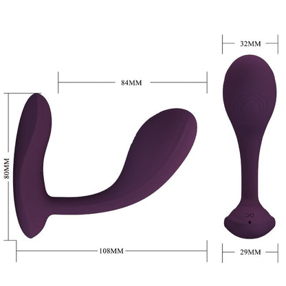 PRETTY LOVE - BAIRD G-SPOT 12 VIBRATIONS RECHARGEABLE LILA APP - 8