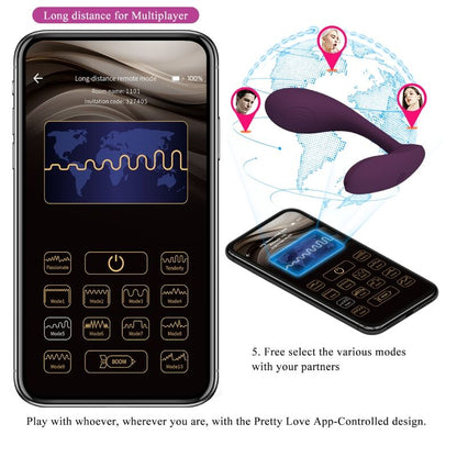PRETTY LOVE - BAIRD G-SPOT 12 VIBRATIONS RECHARGEABLE LILA APP - 2