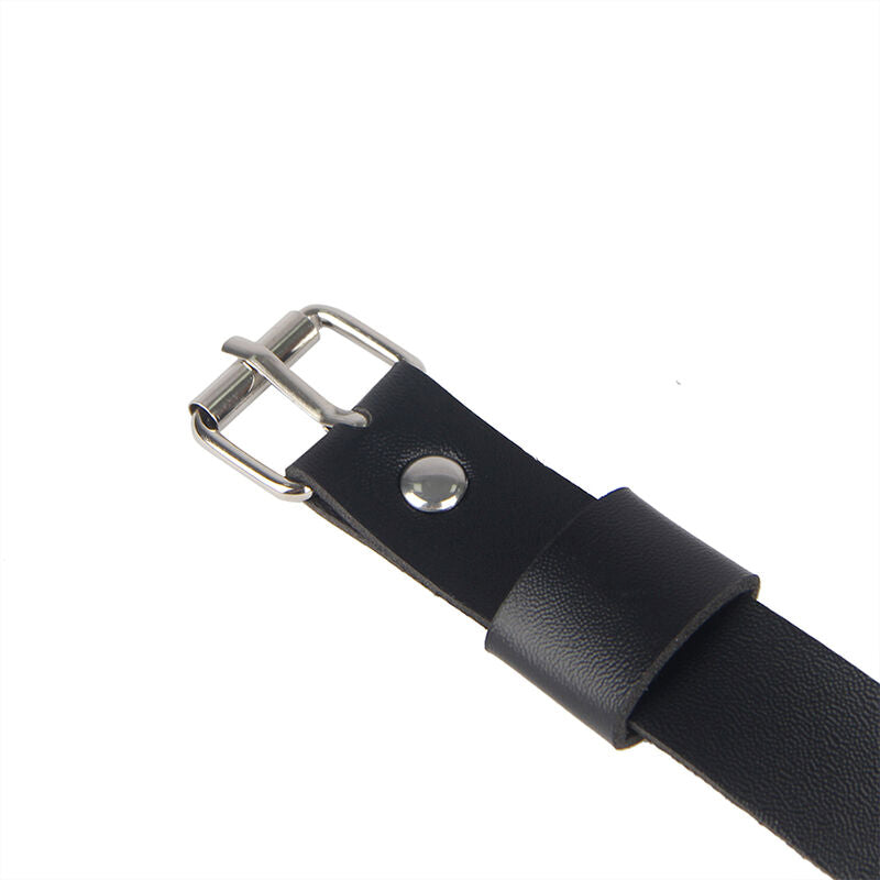 SUBBLIME - LEATHER CHAINLEG HARNESS BLACK ONE SIZE - 9