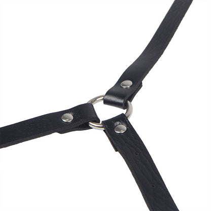 SUBBLIME - LEATHER BODY HARNESS BLACK ONE SIZE - 9