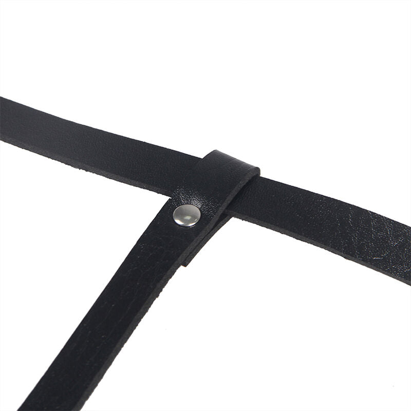 SUBBLIME - LEATHER BODY HARNESS BLACK ONE SIZE - 7