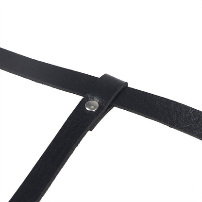 SUBBLIME - LEATHER BODY HARNESS BLACK ONE SIZE - 7