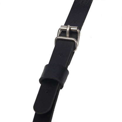 SUBBLIME - BLACK LEATHER ADJUSTABLE STRAPS HARNESS ONE SIZE