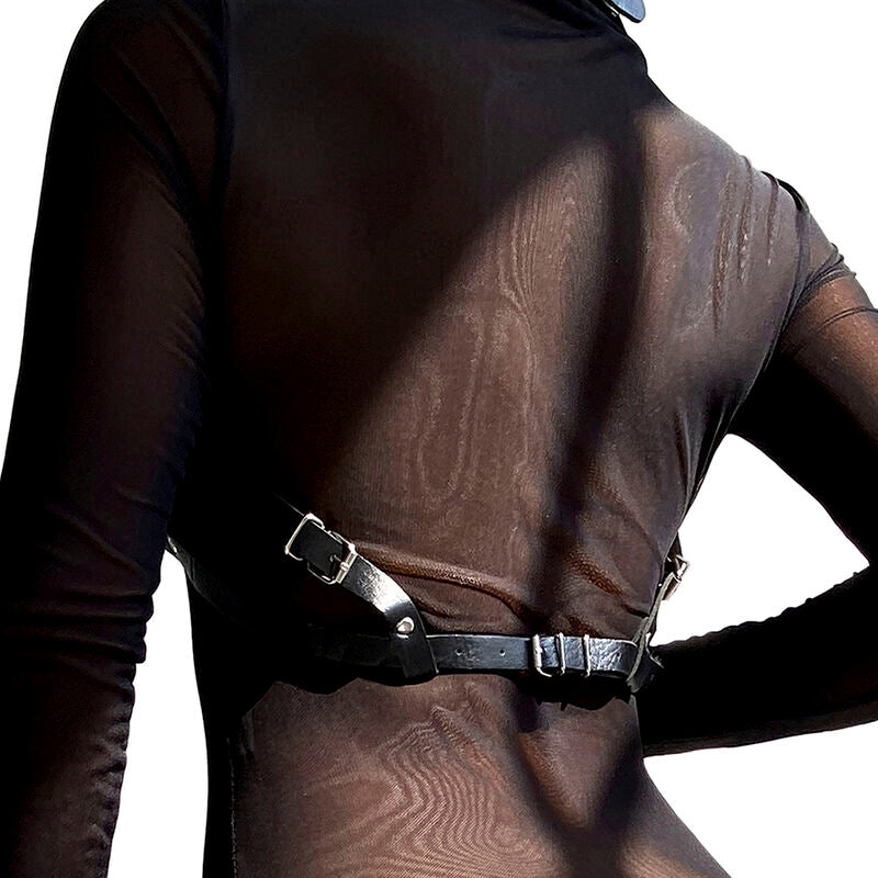 SUBBLIME - LEATHER CHEST HARNESS BLACK ONE SIZE - 5