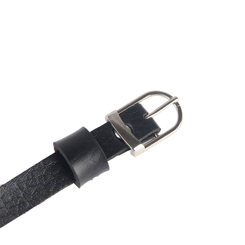 SUBBLIME - BLACK LEATHER CHAINS CHEST ONE SIZE