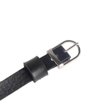 SUBBLIME - BLACK LEATHER CHAINS CHEST ONE SIZE