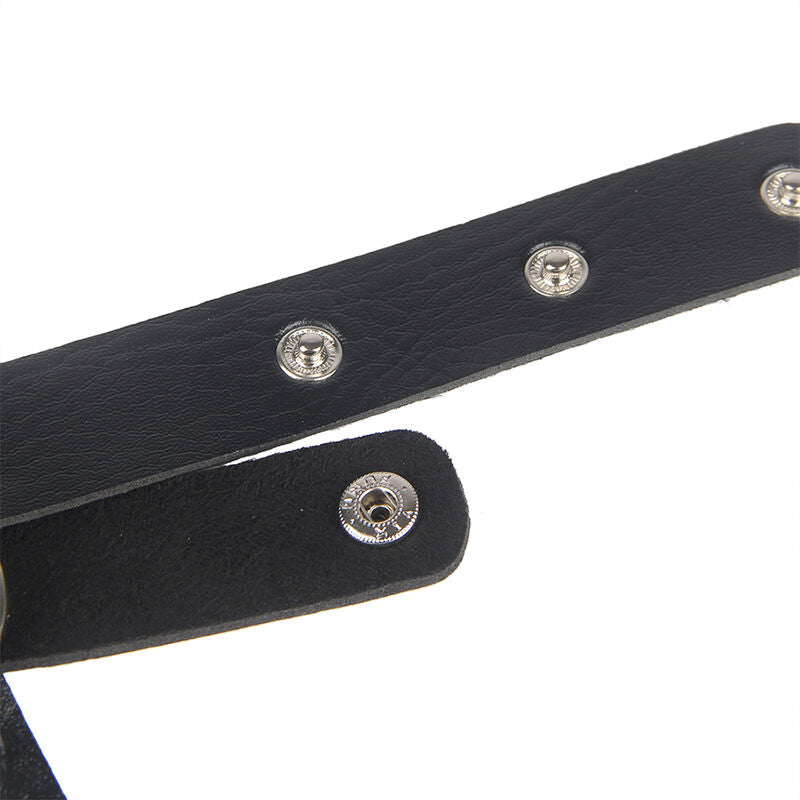 SUBBLIME - CHEST HARNESS LEATHER CHAINS BLACK ONE SIZE - 8