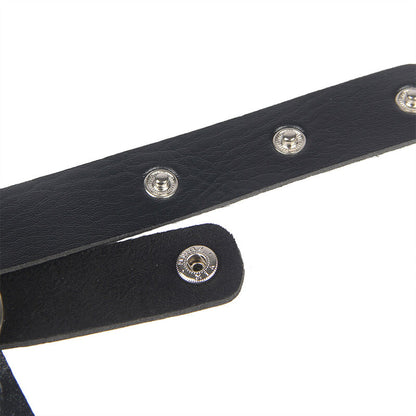 SUBBLIME - CHEST HARNESS LEATHER CHAINS BLACK ONE SIZE - 8