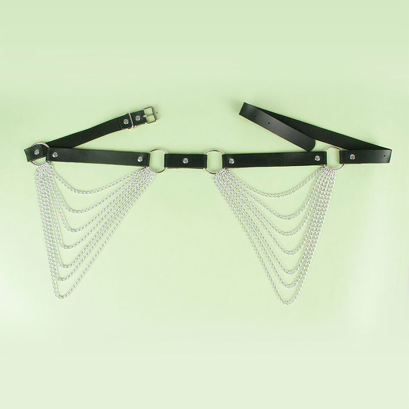 SUBBLIME - LEATHER CHAINBELT BLACK ONE SIZE - 6