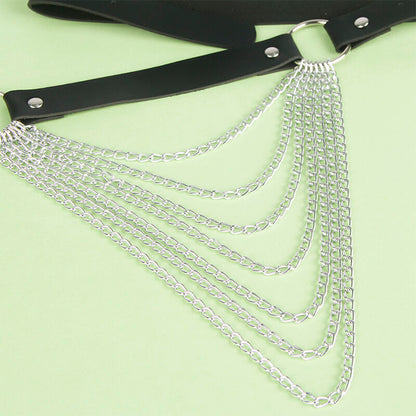 SUBBLIME - LEATHER CHAINBELT BLACK ONE SIZE - 3