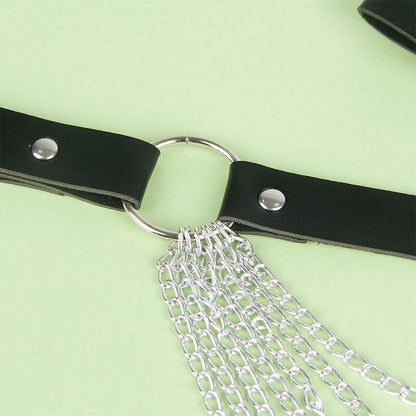 SUBBLIME - LEATHER CHAINBELT BLACK ONE SIZE - 1