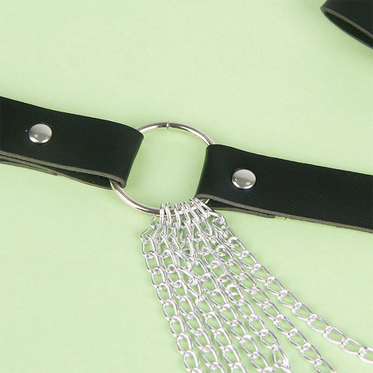 SUBBLIME - LEATHER CHAINBELT BLACK ONE SIZE - 1