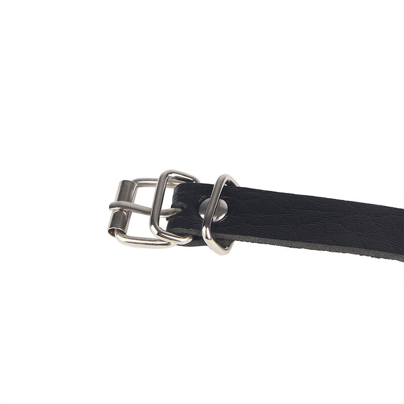 SUBBLIME - LEATHER RING CHAINBELT BLACK ONE SIZE - 7