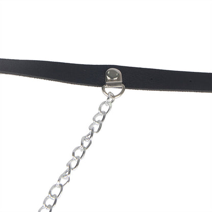 SUBBLIME - LEATHER BELT HARNESS BLACK ONE SIZE - 9
