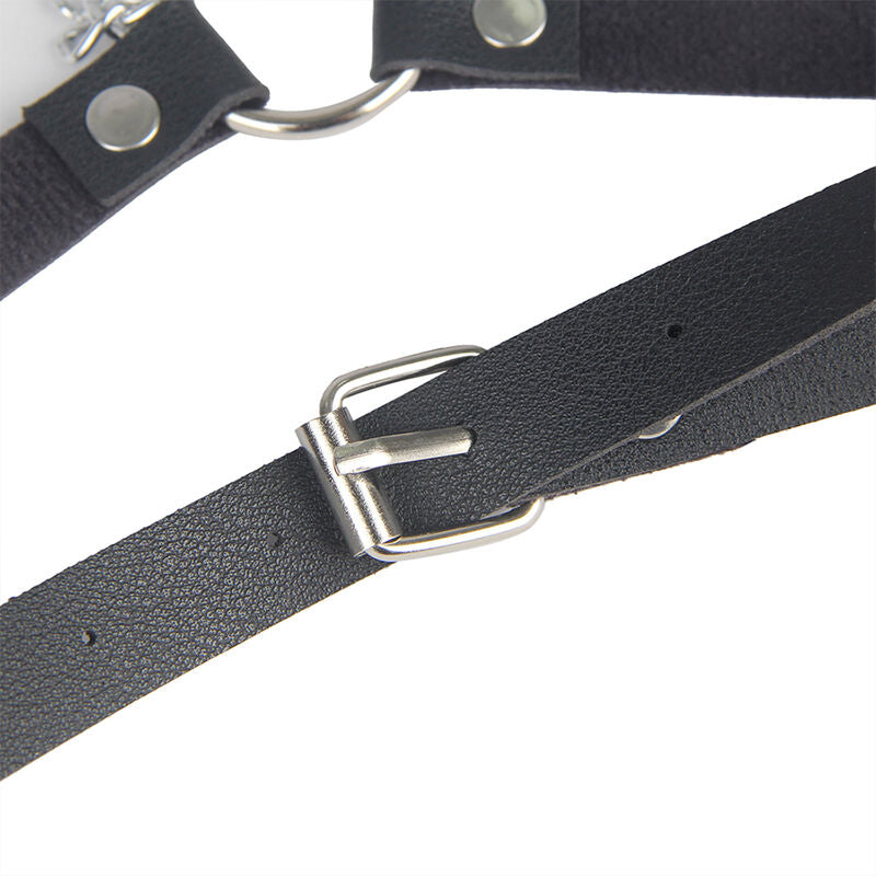 SUBBLIME - LEATHER BELT HARNESS BLACK ONE SIZE - 8