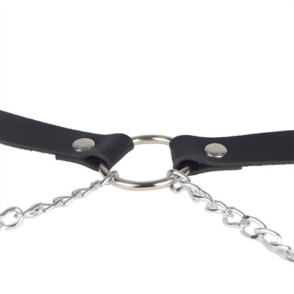 SUBBLIME - HARNAIS CEINTURE EN CUIR NOIR TAILLE UNIQUE