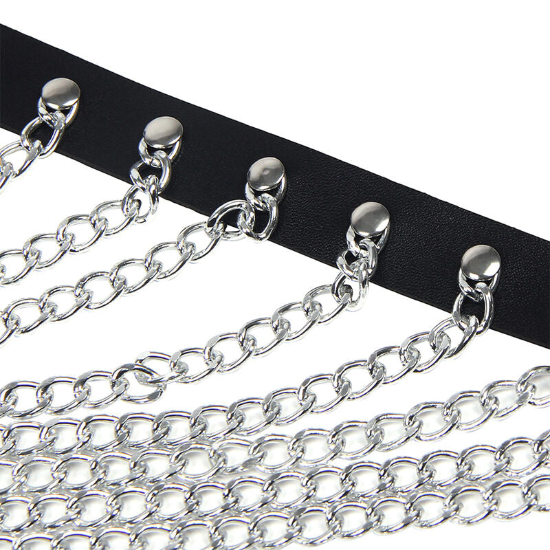 SUBBLIME - CHEST HARNESS WITH BIG RING CHAINS ONE SIZE - 9