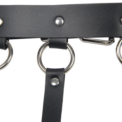 SUBBLIME - CHEST HARNESS WITH BIG RING CHAINS ONE SIZE - 8