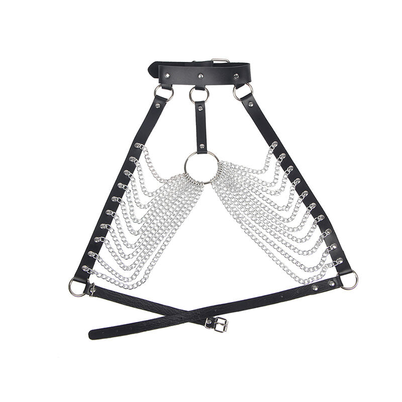 SUBBLIME - CHEST HARNESS WITH BIG RING CHAINS ONE SIZE - 6