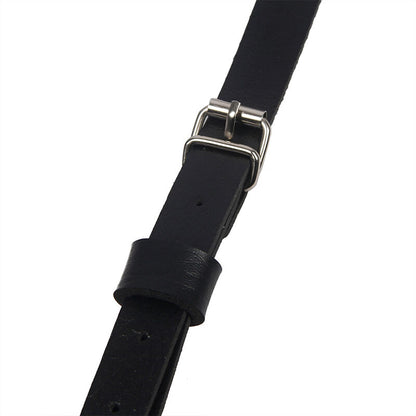 SUBBLIME - LEATHER RING CHEST HARNESS BLACK ONE SIZE - 10