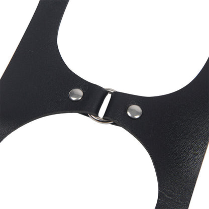 SUBBLIME - FULL BODY HARNESS WITH LEATHER BUCKLES BLACK ONE SIZE - 7