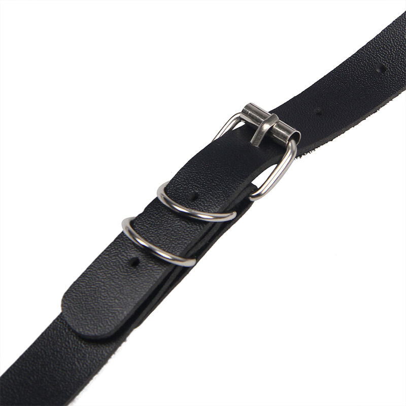SUBBLIME - FULL BODY HARNESS WITH LEATHER BUCKLES BLACK ONE SIZE - 2