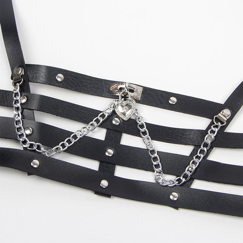 SUBBLIME - CORSET HARNESS WITH CHAINDETAIL ONE SIZE - 10